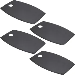 4er-Set Serviertablett, Schieferplatte, 34 x 23 x 0,5 cm