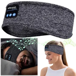 Kopfhörer-Stirnband, Bluetooth 5.4, Freisprecher & Sprachsteuerung, grau
