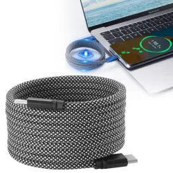 Daten- & Ladekabel, Magnetische Aufrollfunktion, USB-C-auf-USB-C, 100 W, 2m