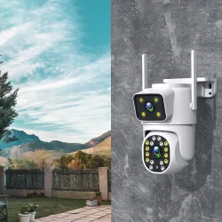 TECHNAXX Überwachungskamera Double Objectif TX-328 Drahtlos / verdrahtet