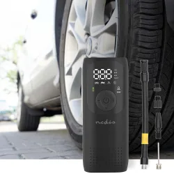 Akku-Kompressor-Luftpumpe, 0,1-10,3 Bar, Digitale Anzeige, 4000mAh, Arbeitsleuchte