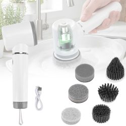 Elektrische Reinigungsbürste mit 6 Bürsten, Akku, 5 Watt