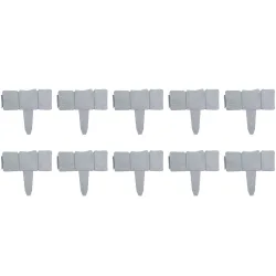 Beetumrandung in Steinoptik grau, 10er-Set