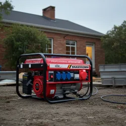 Tragbarer Benzin-Stromgenerator, 3x 230V, 1x 380V, 15 l