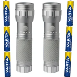 2er-Set LED UV Taschenlampe, 395-400 nm, 14x UV-LEDs (UV A), inkl. je 3x Batterien
