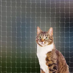 Katzen Sicherheitsnetz, weiss, 8 x 3 m