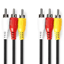 Composite-Videokabel, 1.5m, schwarz