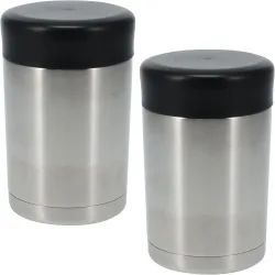2er-Set Doppelwandiger Thermobehälter 500 ml für warme Mahlzeiten