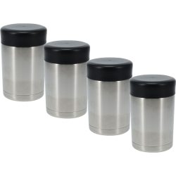 4er-Set Doppelwandiger Thermobehälter 500 ml für warme Mahlzeiten