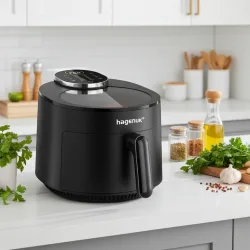 Infrarot-Heissluftfritteuse mit Sichtfenster, 5 l, 1500W