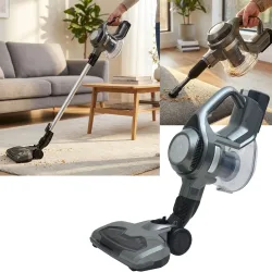 2-in1 Zyklon Akku-Staubsauger, Akku, 120W, anthrazit