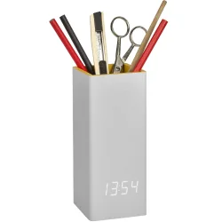 TFA Dostmann 60.2041.15 Quarz Tischuhr Grau, Gelb