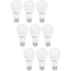 9er-Set LED-Glühbirne, A60, E27, 1020 lm, 12 W, 2500 K, warmweiss