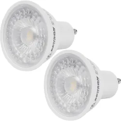 2er-Set LED-Reflektorlampe, GU10, 400 lm, 5 W, 3000 K, warmweiss