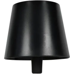Flaschenlampe, schwarz, Ø 18 x H 11,5 cm