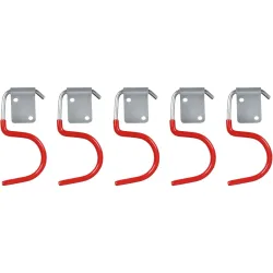 Gartengerätehalter mit Gummierung, 5-tlg, 8,5 x 4,2 cm