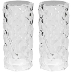 2er-Set Tischleuchte, Kristall Design, Touch, 15 cm
