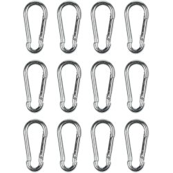 Mini-Karabiner-Set, 12-tlg., 5 x 50 mm