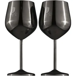 Berlinger - Edelstahl Weingläser 2 Stück Matte Black Collection, One Size