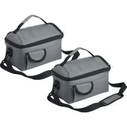 2er-Set Faltbare Mini-Kühltasche wasserdicht und auslaufsicher, 6 l