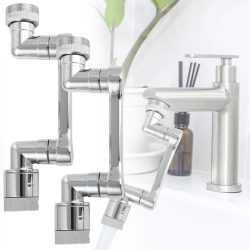 2er-Set 1080° drehbarer Wasserhahn Aufsatz für Bad und Küche