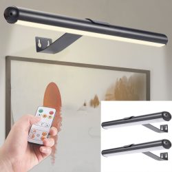 2er-Set Wandleuchte mit Fernbedienung & Touch Schalter, USB- & Akkubetrieb, dimmbar