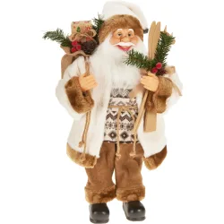 Stehender Deko Weihnachtsmann mit Sack, 30 x 20 x 60 cm