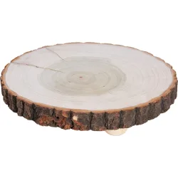 Baumstammscheibe mit Sockel, 31 x 31 x 6 cm
