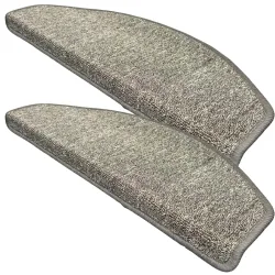 Stufenmatte, 2 Stück, halbrund, anthrazit