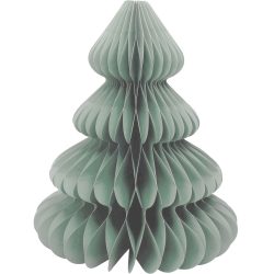 Dekorativer Papier-Weihnachtsbaum-Anhänger, 11 x 11 x 15 cm, hellgrün