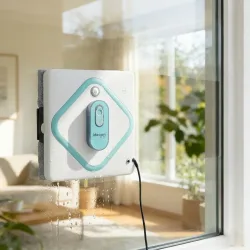 Fensterputz-Roboter mit AI-Technologie, App & Sicherungs-Seil