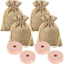 2er-Set Kleidermottenschutz-Set aus Lavendelsäckchen & Zedernholzringen