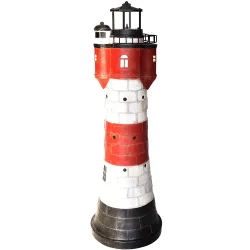 Solar Leuchtturm Roter Sand, 80 cm