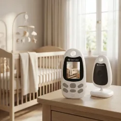 Video-Babyphone, 2-Zoll-TFT-Monitor, Nachtsicht