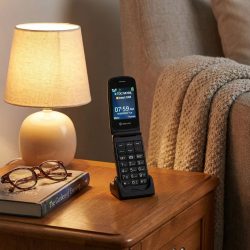 4G Senioren-Klapphandy, 2,4'' Farbbildschirm Bluetooth & SOS-Funktion