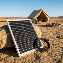 Solarpanel 20 Watt mit MC4-Anschluss, 40 x 35 x 2 cm