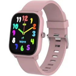 Bluetooth-Smartwatch für Kinder mit Anruffunktion & Herzfrequenzsensor, rosa