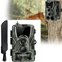 4G-Wildkamera mit 2K-Auflösung, PIR-Sensor, Nachtsicht, App