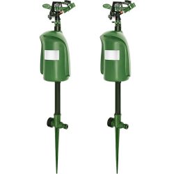 2er-Set Tiervertreiber mit Wasserstrahl & Bewegungssensor