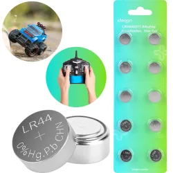 LR44/AG13 Alkaline Knopfzellen, 10er-Set