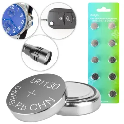 10er-Set Alkaline-Knopfzellen LR54/AG10, 1,5 V/80 mAh