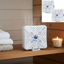 2er-Set Mini Luftentfeuchter 250ml mit Silica Gel Kügelchen, 25W