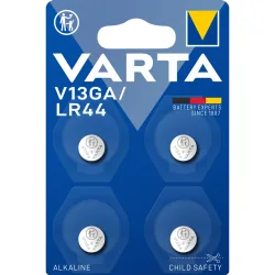 Varta Knopfzelle V13GA / LR44 , 4 Stück