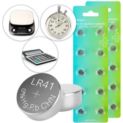 20er-Set Alkaline-Knopfzellen LR41/AG3, 1,5 V/28 mAh