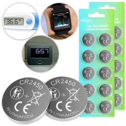 20er-Set CR2450 Lithium-Knopfzelle