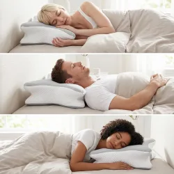 Kopfkissen für Seiten-, Rücken- und Bauchschläfer, Memory-Foam