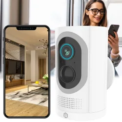 WLAN Akku Überwachungskamera, kabellos, 3MP Smart Outdoor, Nachtsicht, Bewegungssensor