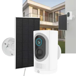 2er-Set: WLAN Akku Überwachungskamera & Solarpanel USB-C für SmartLife IP-Kamera