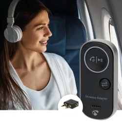 Bluetooth 5.4 Audio Adapter 2-in-1, Transmitter & Receiver, Dual-Pairing, 10 Std. Akku