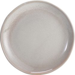 Speiseteller 4er-Set aus Steinzeug, Ø20 x 2,5 cm, sandfarbe